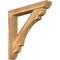 Ekena Millwork Olympic Slat Rough Sawn Bracket w/ Offset Brace, Western Red Cedar, 6"W x 36"D x 36"H BKT0604X36X36OLY06RWR - alternate 1